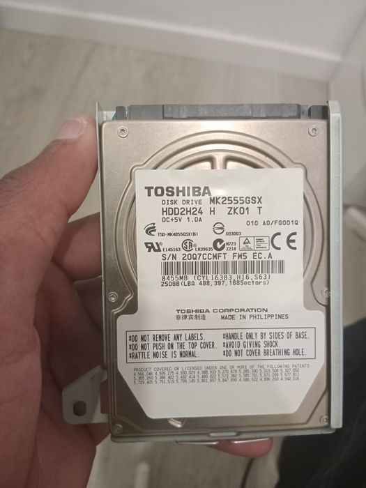 HD portátil Toshiba 250GB,