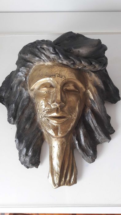 Escultura - Máscara "Amália Rodrigues" Domingos Oliveira