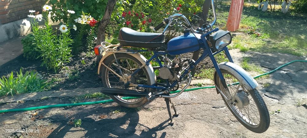 Вело мотор f80 на раме рига 13