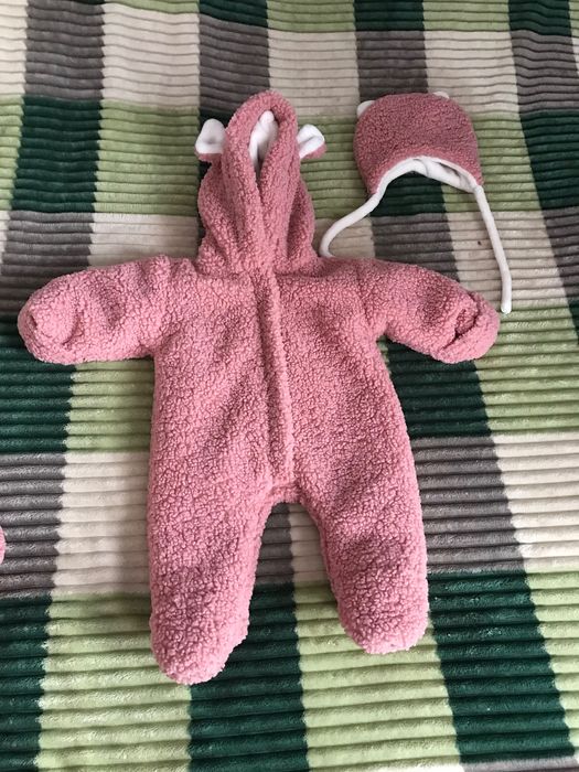 Зимовий комбінезон Тедді,конверт шапочка