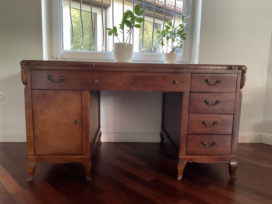 Biurko retro, z litego drewna