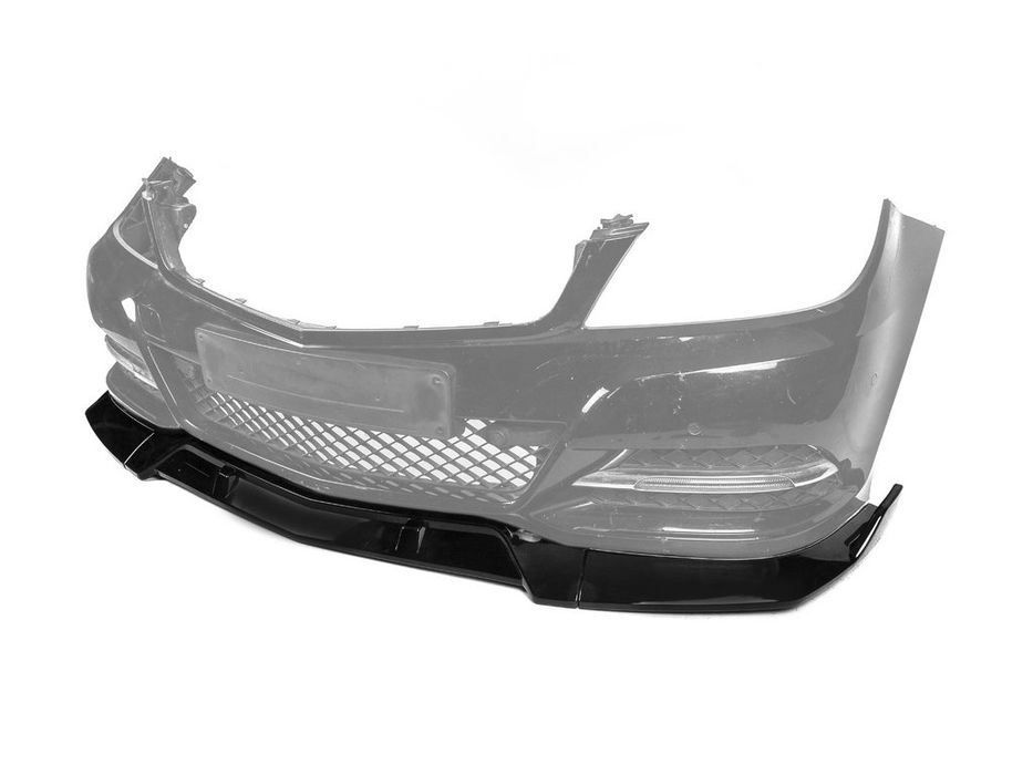 Mercedes C-class W204 2007-2015рр. Накладка на передній бампер DPT Lip