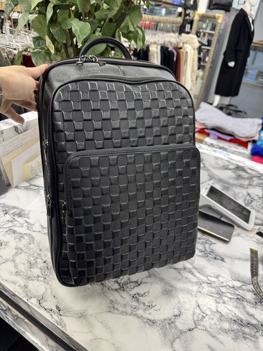 Рюкзак чоловічий шкіряний Мужской рюкзак кожаный чёрный