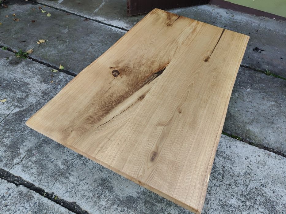 Blat dębowy 140x76 Live edge na stół biurko ławę