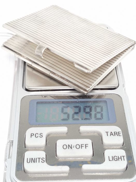 Lombardowski. Stare srebrne Etui na zdjęcia pr.925 52,98g