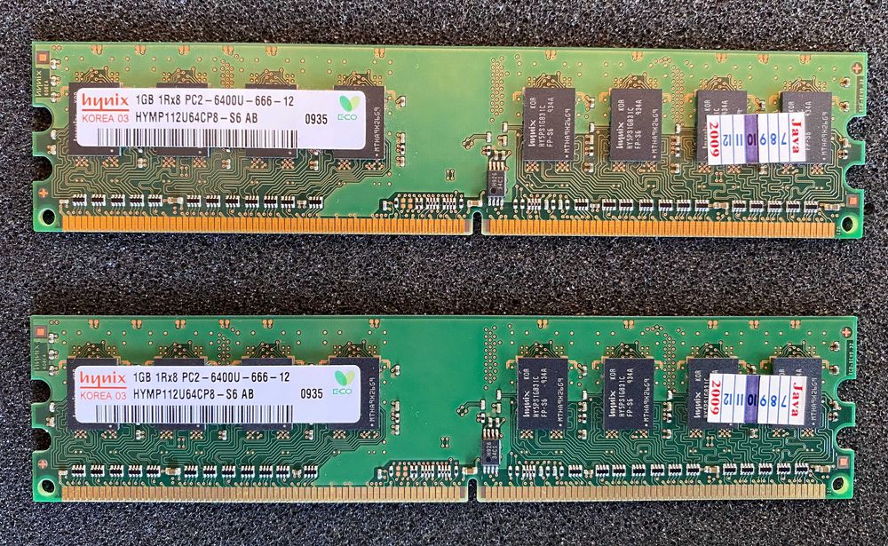 Оперативна пам'ять hynix DDR2 1Gb 800Mhz (пара 2х1Gb)