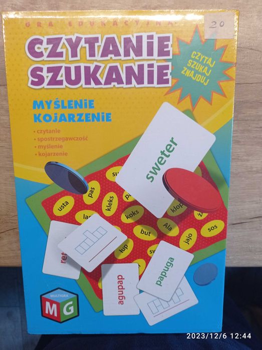 zestaw 3 gier edukacyjnych dla dzieci