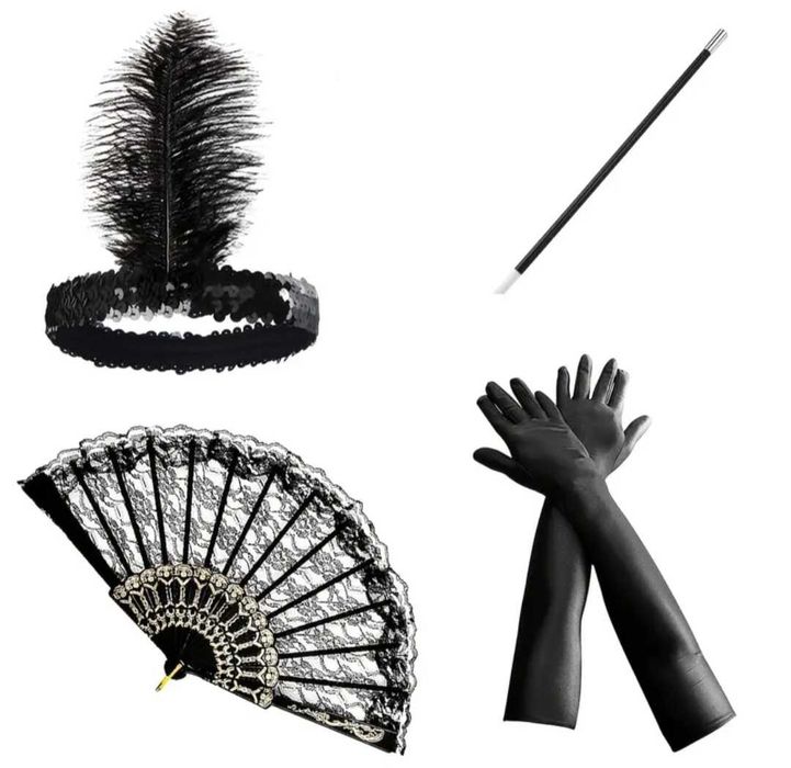 Elegancka sukienka lata 20, Flapper Gatsby cekiny, r. M Sylwester karnawał