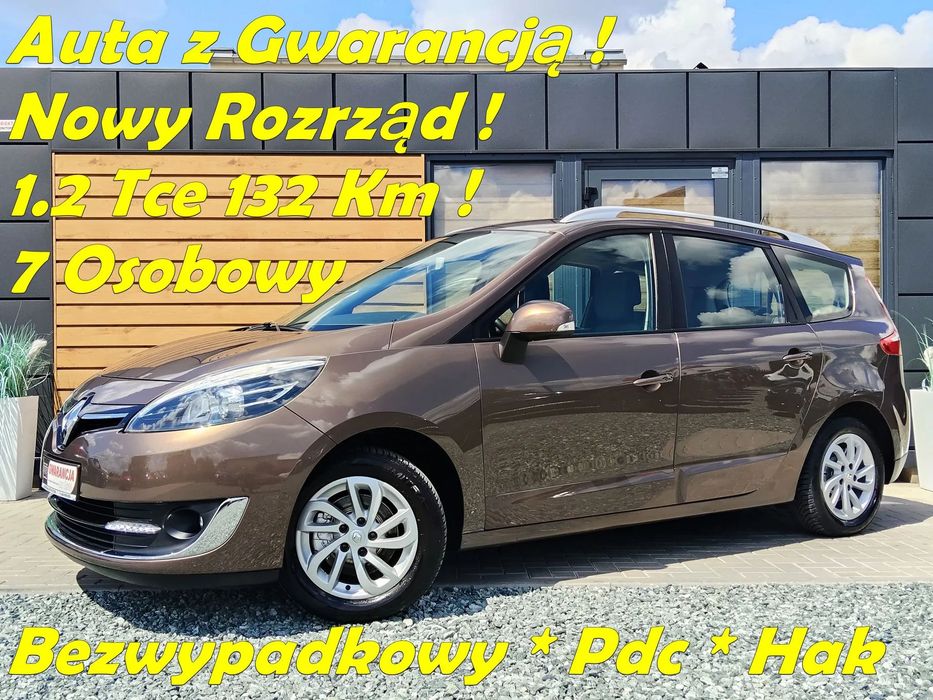 Renault Grand Scenic 1.2Tce132Km*7 Osobowy*Limited*Lift*Bezwypadkowy*Navi*Alu*Pdc*Gwarancja