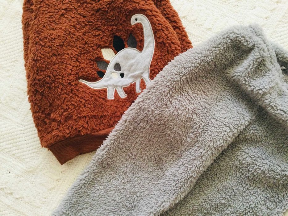 1-2 роки George тепла, пухнаста, флісова піжама з Динозавриком