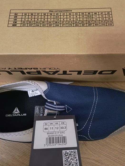 Кросівки робочі, 46 р., Франція, Delta Plus MIAMI,черевики, спецвзуття