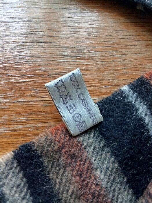 Кашеміровий шарф шарфик теплий кашемір в смужку