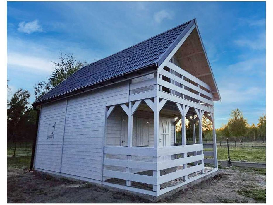 Dom letniskowy,drewniany, ogrodowy,domy do 35m2,Jarząb 4x4,3m+taras 2m