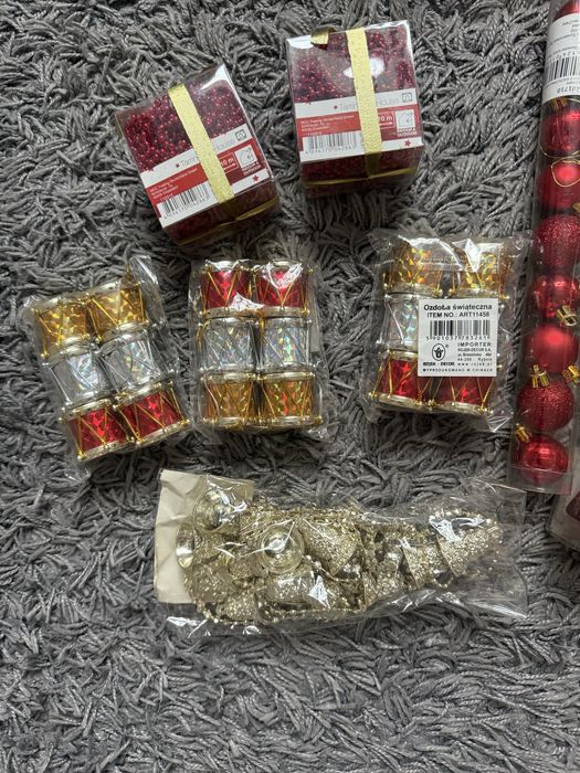 Zestaw ozdób choinkowych