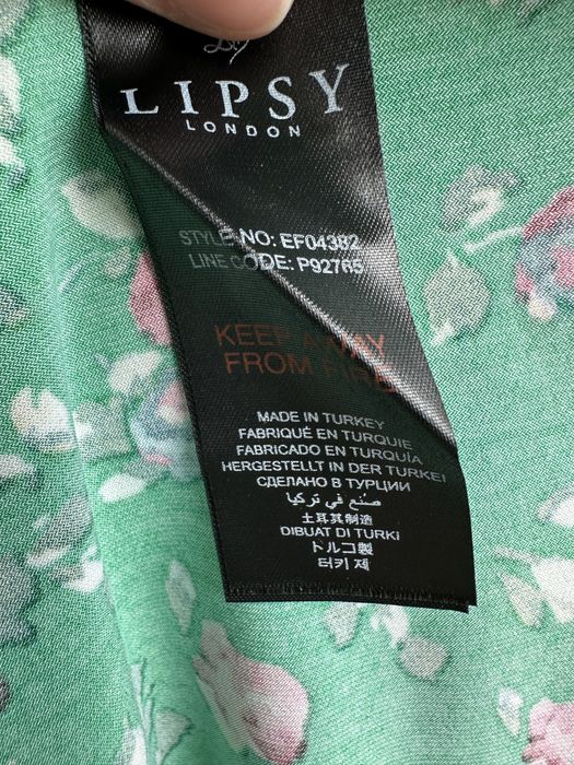 Lipsy London 34 xs kwiaty zielona