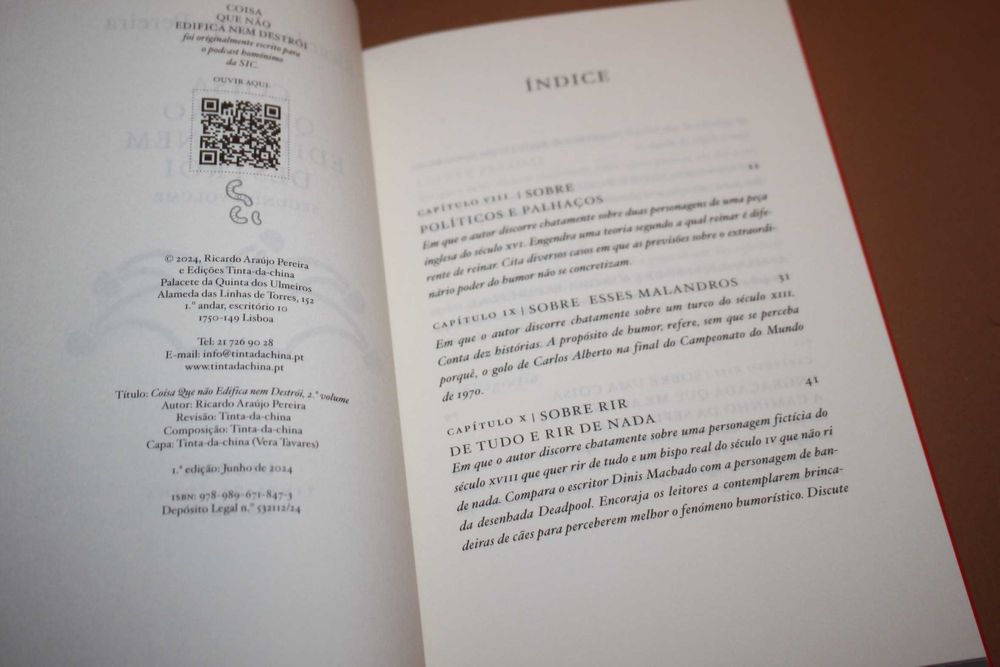 ' Coisa Que Não Edifica Nem Destrói Vol II de Ricardo Araújo Pereira