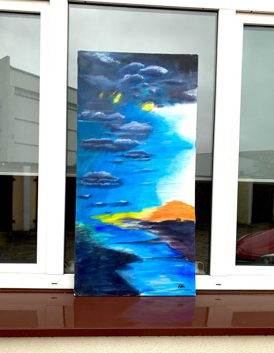 Obraz akrylowy na płótnie "Po burzy" Jerzy Dołhań