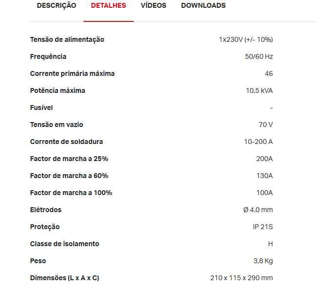 ELECTREX INVERTER DC 200