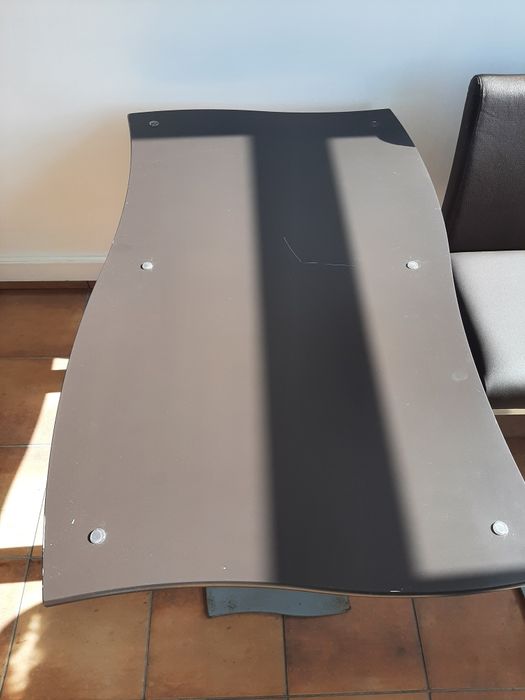 Mesas para cafés com vidro duplo