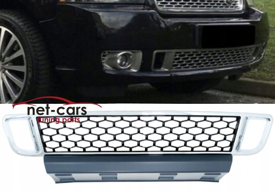 Kratka zderzaka RANGE ROVER L322 AUTOBIOGRAPHY 02-12 czarny chrom