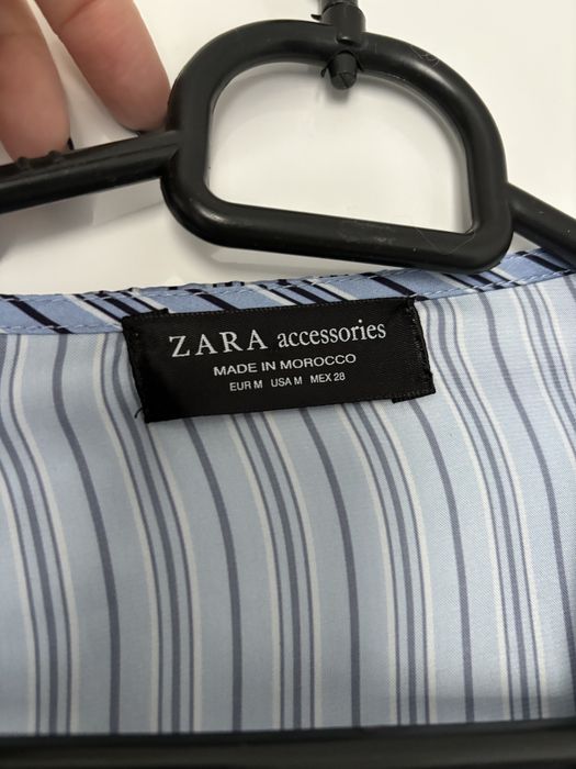 Body koszula bluzka zara błękitna niebieska elegancka M 38