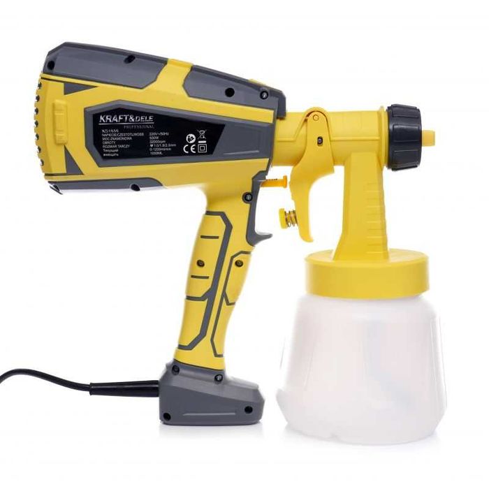 KRAFT&DELE Elektryczny Pistolet Natryskowy Malarski 500w 1000ml KD1656