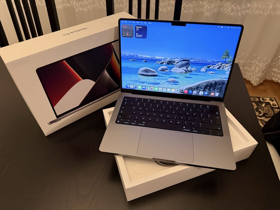 Macbook Pro 14” M1 PRO 16GB 512GB SSD Space Grey Bateria 96% jak