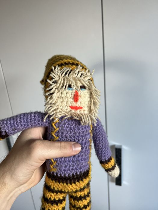 Krasnal , maskotka, zabwaka recznie zrobiona, hand made, dziargana