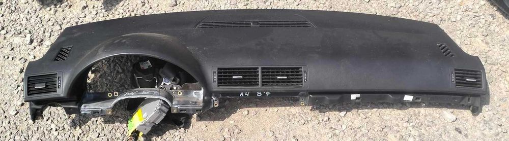 deska rozdzielcza konsola pasy poduszki moduł komplet Audi A4 B6 B7