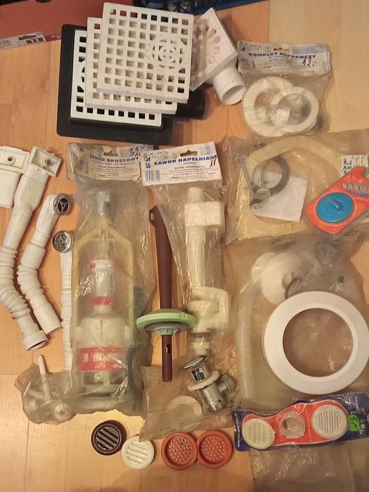 Kolanko PVC, króciec redukcyjny, uszczelki