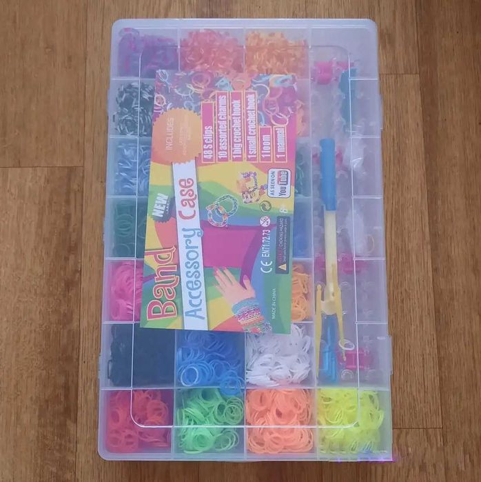 Великий набір резинок для плетіння браслетів фігур 5200 шт із станком