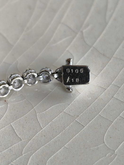 Bransoletka Tenisowa 18k z diamentami 1,00 CT / certyfikat