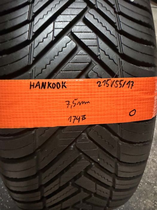 215/55/17 HANKOOK Kinergy 4s2 4Seasons M+S 98W pojedyncza!!!