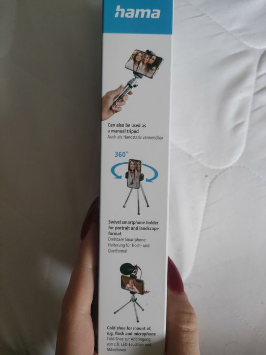 Ministatyw na telefon lub aparat Hama