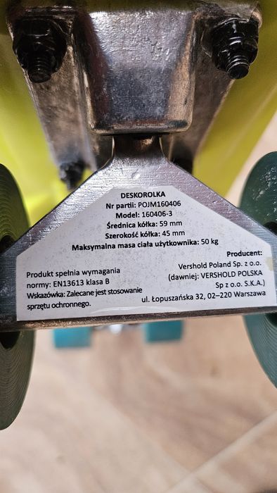 Deskorolka marki Vershold