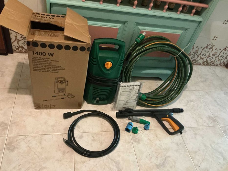 Lavadora de alta pressão 1400 w mais mangueira de 15metros