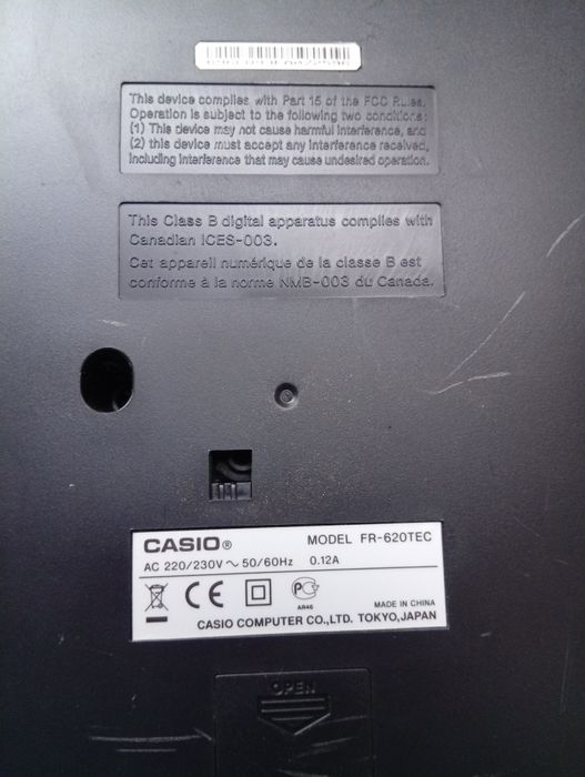 Casio FR-620TEC kalkulator z drukarka