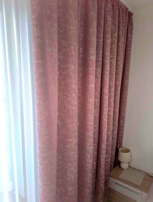 Ładne Różowe zasłony