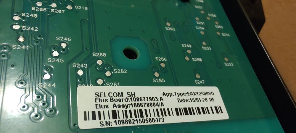 Programator Wyświetlacz Pralka Electrolux EWT1062TDW Moduł sterowania