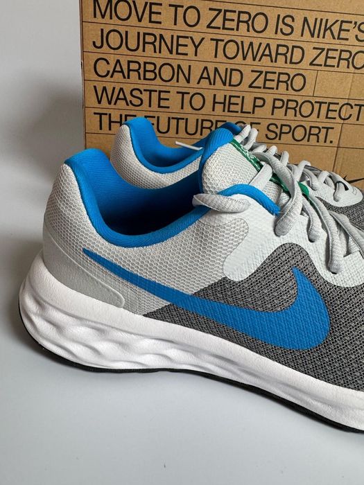 Nowe sneakersy NIKE REVOLUTION 6 NN (GS) szare niebieski 38,5