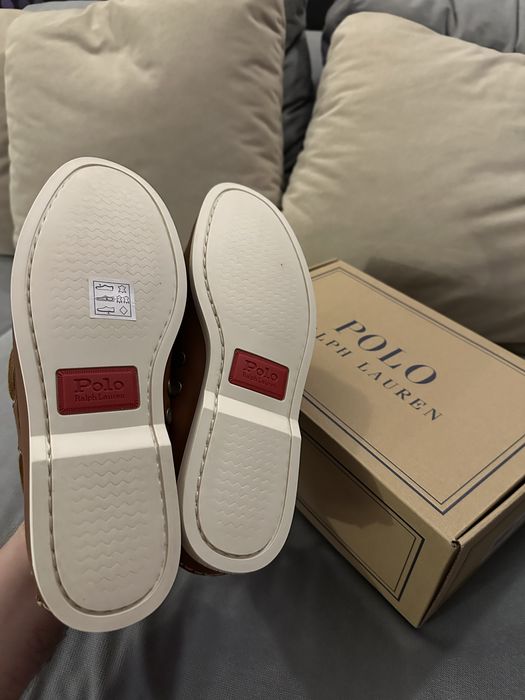NEW Кожаные Мокасины Polo Ralph Lauren 41 (Нат. Кожа) (Ритейл 9499грн)