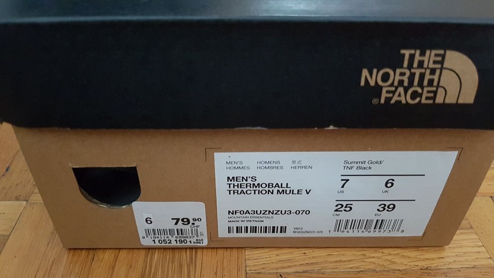 Зимние тапочки NORD FACE TERMOBALL TRAKTION 40,5р,оригинал.