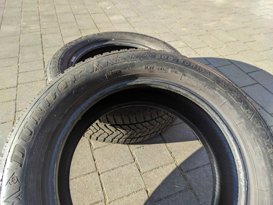 2szt Dunlop Wintersport 5 205/60R16 96H XL koniec 2016r 5-6mm