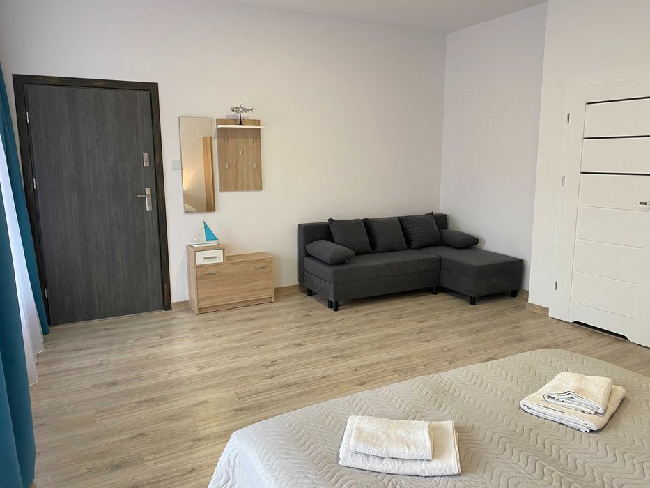 Apartament z aneksem kuchennym i łazienką Przestronny