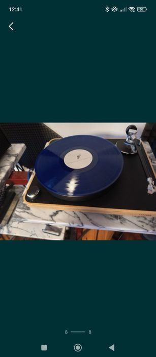 Gira-discos Clearaudio Concept como novo com tampa em acrílico