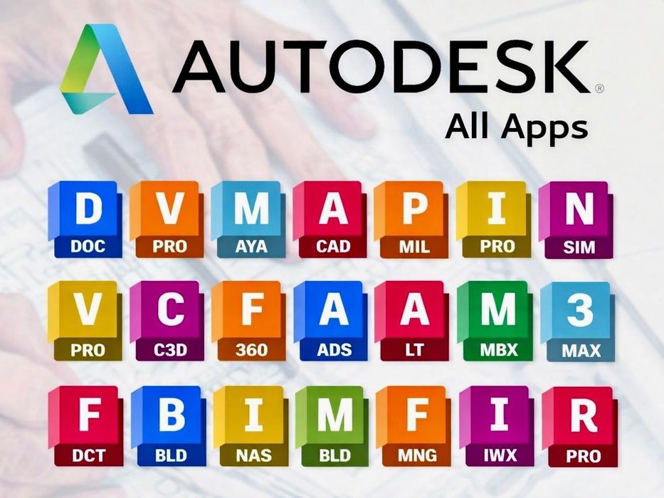 Autodesk wszystkie aplikację 2026 all aps firma faktura