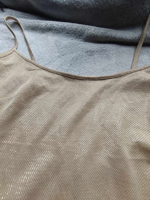 Sukienka obcisła złota beżowa S, 36