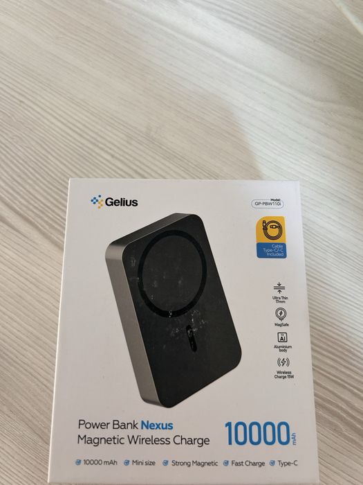 Power Bank Nexus Magnetic Wireless Charge 10000 mAh