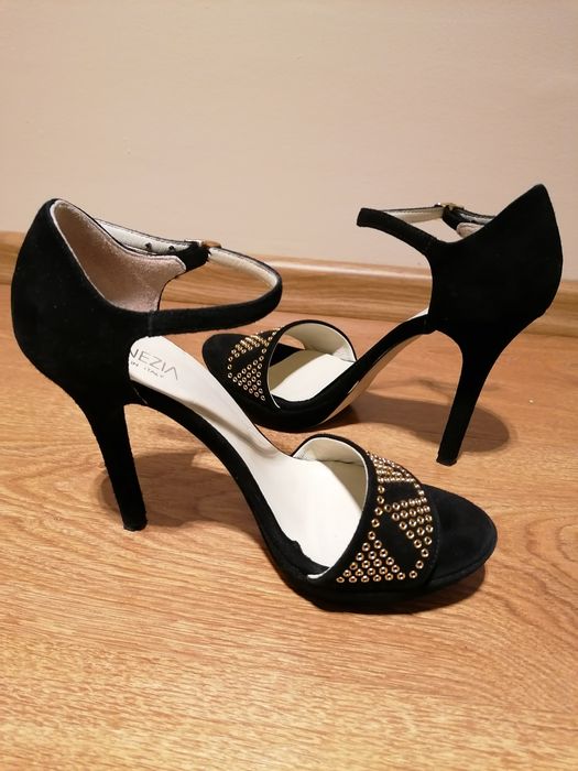 Buty skóra szpilki sandały Venezia 38