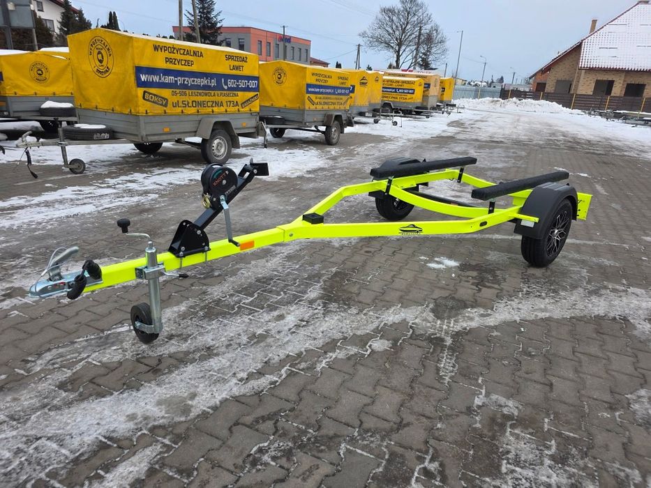 Rok 2026 Przyczepa pod skuter pod łodziowa czarna alufelgi od ręki p